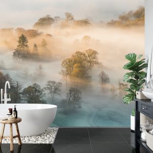 Papier Peint Forêt Dans Le Brouillard – Image 5