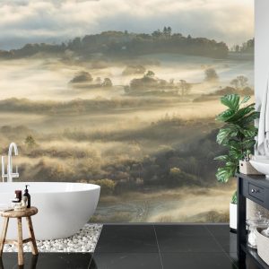 Papier Peint Forêt Dans Le Brouillard – Image 5