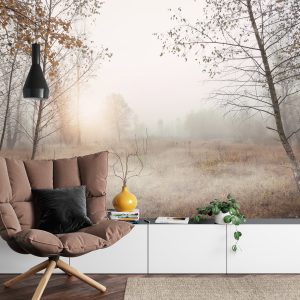 Papier Peint Forêt Dans Le Brouillard – Image 4