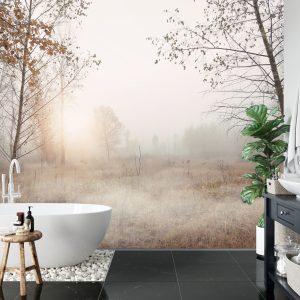 Papier Peint Forêt Dans Le Brouillard – Image 5