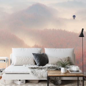 Papier Peint Forêt Dans Le Brouillard – Image 3