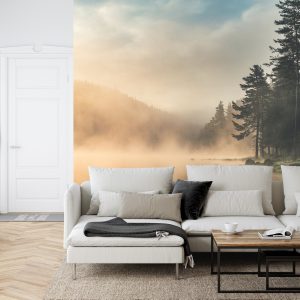 Papier Peint Forêt Dans Le Brouillard – Image 6