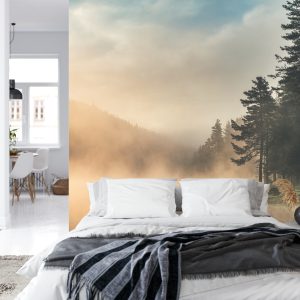 Papier Peint Forêt Dans Le Brouillard – Image 8