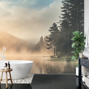 Papier Peint Forêt Dans Le Brouillard – Image 5