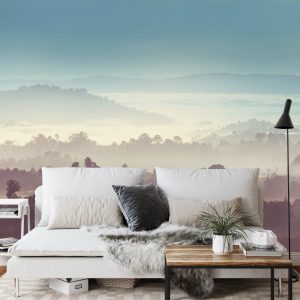 Papier Peint Forêt Dans Le Brouillard – Image 3