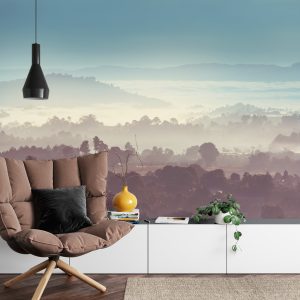 Papier Peint Forêt Dans Le Brouillard – Image 4