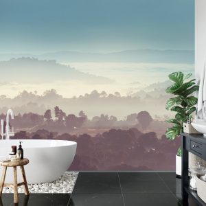 Papier Peint Forêt Dans Le Brouillard – Image 5