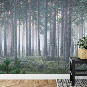 Papier Peint Forêt Dans Le Brouillard – Image 7