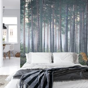 Papier Peint Forêt Dans Le Brouillard – Image 8