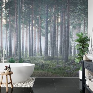 Papier Peint Forêt Dans Le Brouillard – Image 5