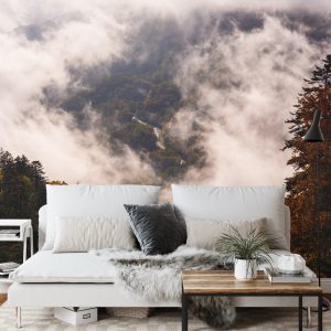 Papier Peint Forêt Dans Le Brouillard – Image 3