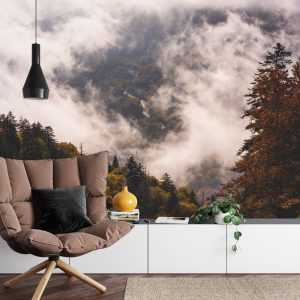 Papier Peint Forêt Dans Le Brouillard – Image 4