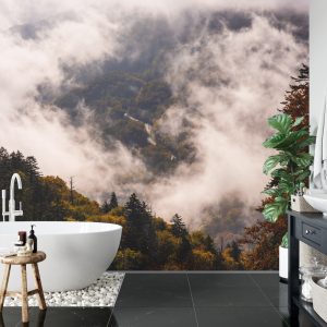 Papier Peint Forêt Dans Le Brouillard – Image 5