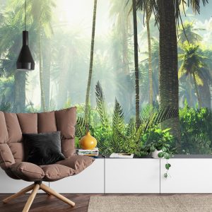 Papier Peint Forêt Dans Le Brouillard – Image 4