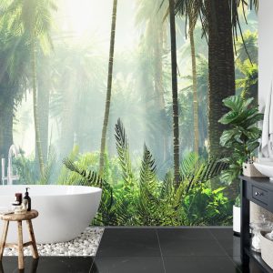 Papier Peint Forêt Dans Le Brouillard – Image 5