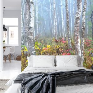 Papier Peint Forêt Dans Le Brouillard – Image 8