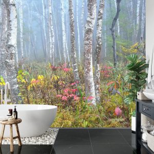 Papier Peint Forêt Dans Le Brouillard – Image 5