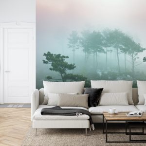 Papier Peint Forêt Dans Le Brouillard – Image 6