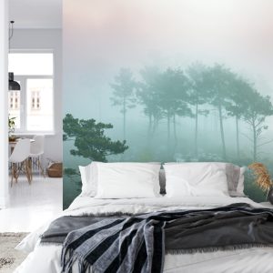 Papier Peint Forêt Dans Le Brouillard – Image 8