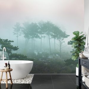 Papier Peint Forêt Dans Le Brouillard – Image 5