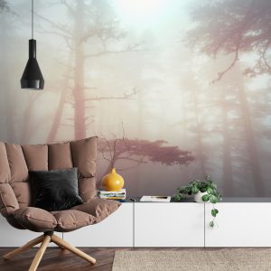 Papier Peint Forêt Dans Le Brouillard – Image 4