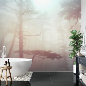 Papier Peint Forêt Dans Le Brouillard – Image 5