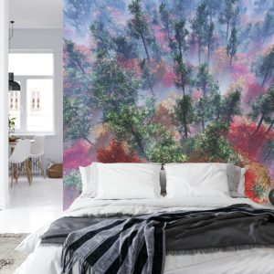 Papier Peint Forêt Dans Le Brouillard – Image 8