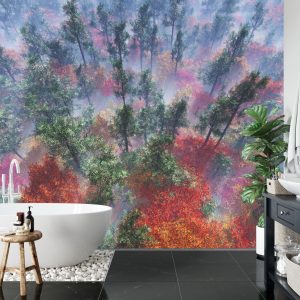 Papier Peint Forêt Dans Le Brouillard – Image 5