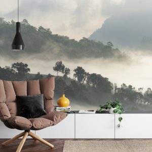 Papier Peint Forêt Dans Le Brouillard – Image 4