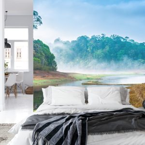 Papier Peint Forêt Dans Le Brouillard – Image 8