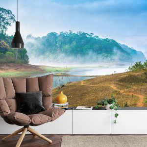 Papier Peint Forêt Dans Le Brouillard – Image 4