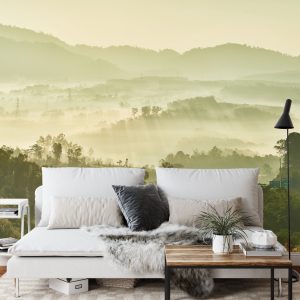 Papier Peint Forêt Dans Le Brouillard – Image 3