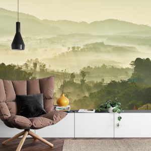 Papier Peint Forêt Dans Le Brouillard – Image 4