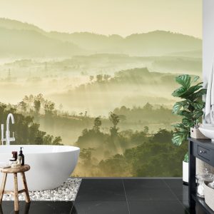 Papier Peint Forêt Dans Le Brouillard – Image 5