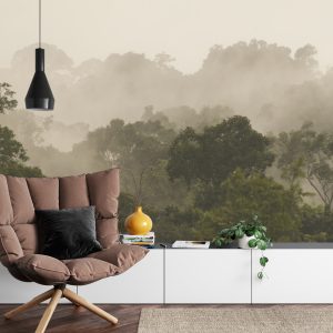 Papier Peint Forêt Dans Le Brouillard – Image 4