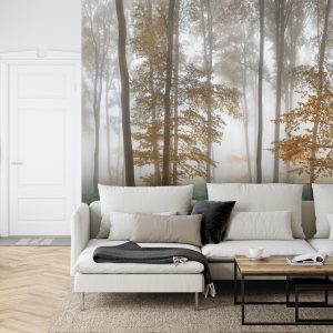 Papier Peint Forêt Dans Le Brouillard – Image 6