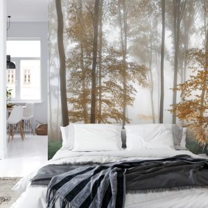 Papier Peint Forêt Dans Le Brouillard – Image 8