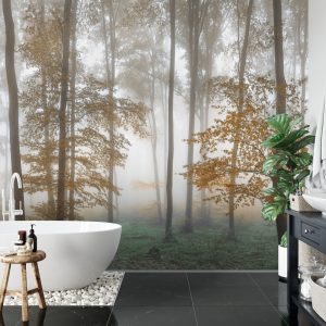 Papier Peint Forêt Dans Le Brouillard – Image 5