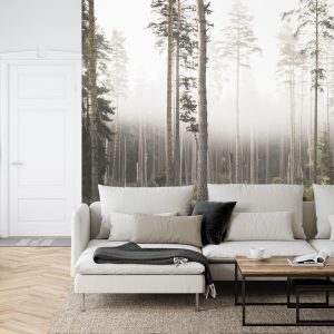 Papier Peint Forêt Dans Le Brouillard – Image 6