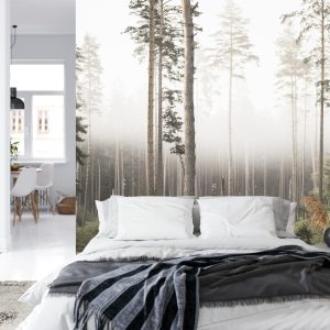 Papier Peint Forêt Dans Le Brouillard – Image 8