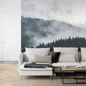 Papier Peint Forêt Dans Le Brouillard – Image 6