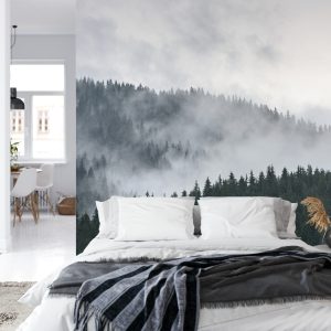 Papier Peint Forêt Dans Le Brouillard – Image 8