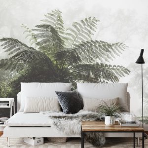 Papier Peint Forêt Dans Le Brouillard – Image 3