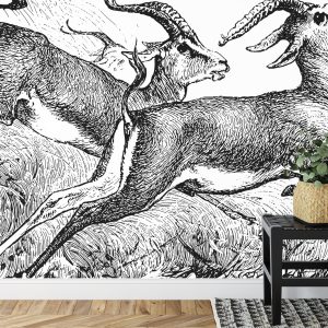 Papier Peint Gazelles Vintage – Image 7