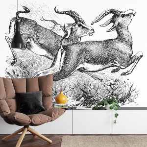Papier Peint Gazelles Vintage – Image 4