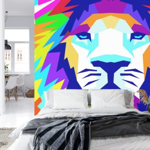 Papier Peint Lion Géométrique – Image 8