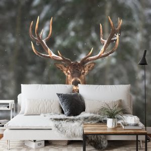 Papier Peint Cerf Dans La Forêt – Image 3