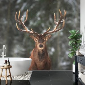 Papier Peint Cerf Dans La Forêt – Image 5