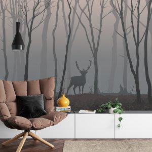 Papier Peint Cerf Dans La Forêt – Image 4