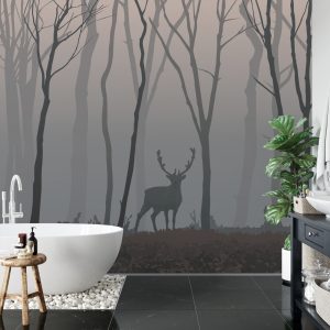 Papier Peint Cerf Dans La Forêt – Image 5